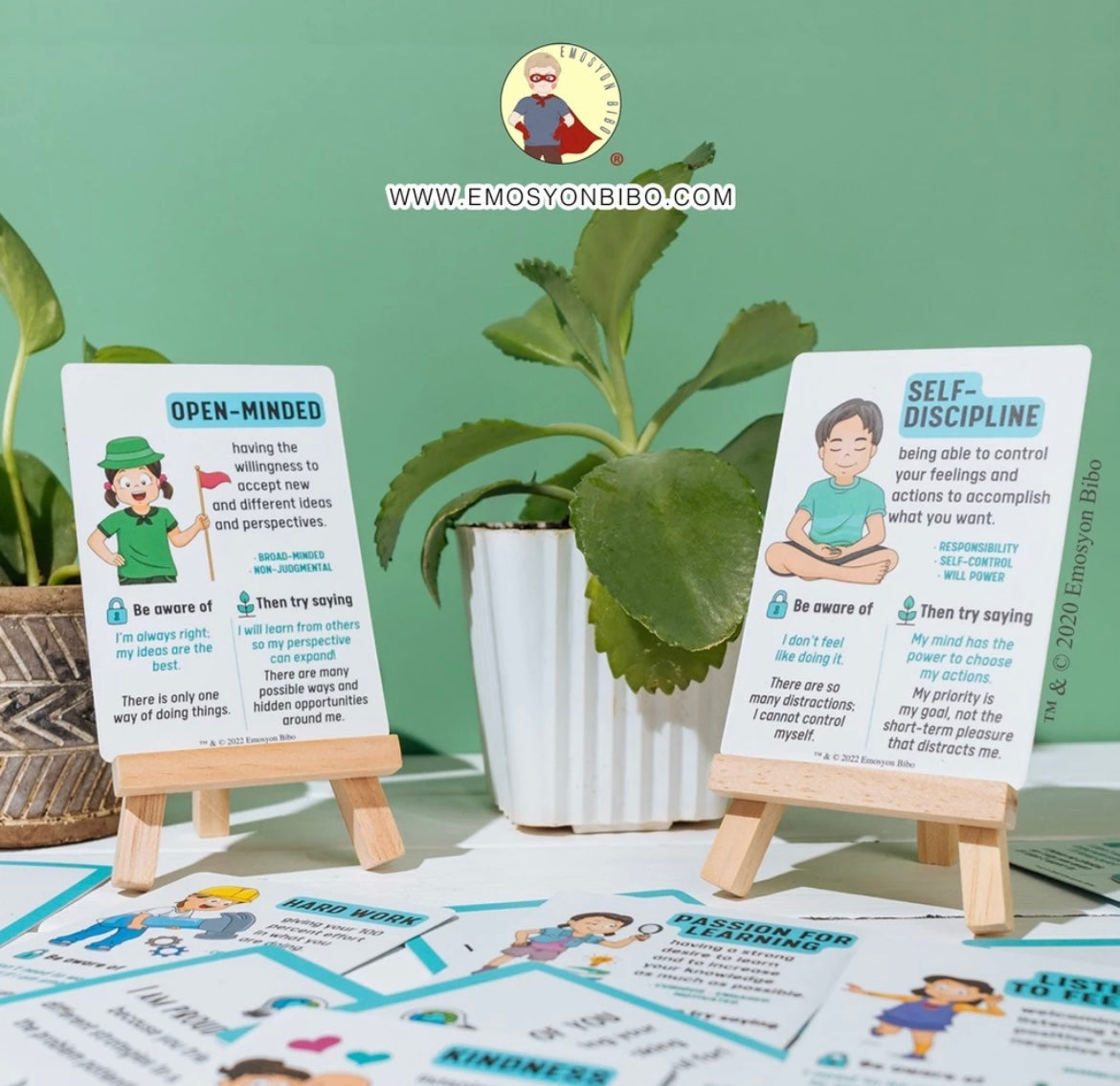 Parenting Tools | Emosyon Bibo® : I Can Train My Brain | Growth Mindset Cards