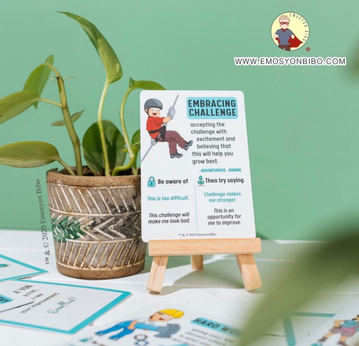 Parenting Tools | Emosyon Bibo® : I Can Train My Brain | Growth Mindset Cards